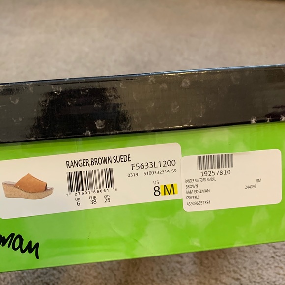 NEW Sam Edelman Ranger Platform Wedge Brown Suede - Picture 10 of 11